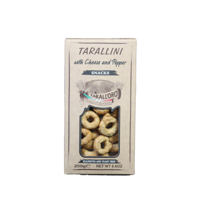 Tarallini Cacio e Pepe (con queso y pimienta)