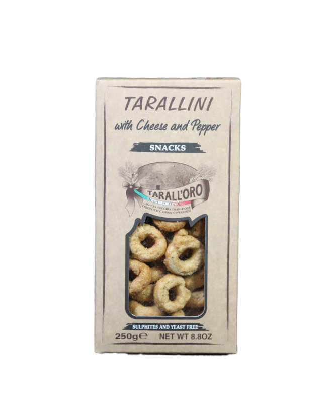 Tarallini Cacio e Pepe (con queso y pimienta)